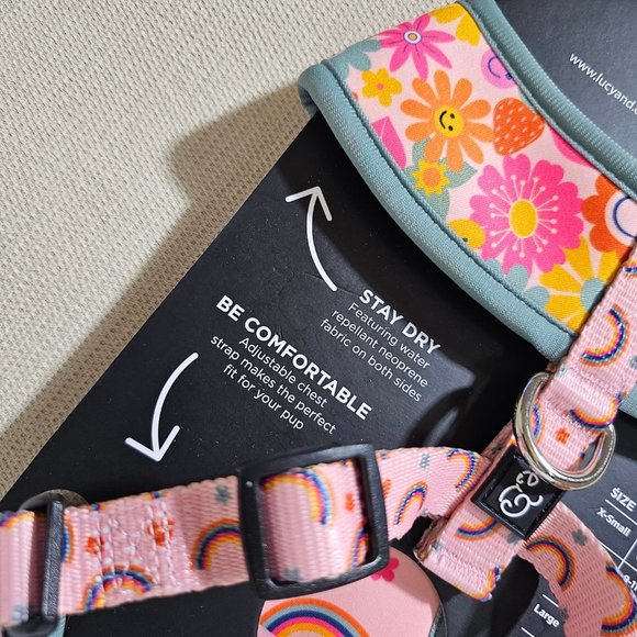🏷️NWT Lucy & Co. Y2K Baby Reversible Dog Harness - Size XS & Medium - Picture 14 of 14